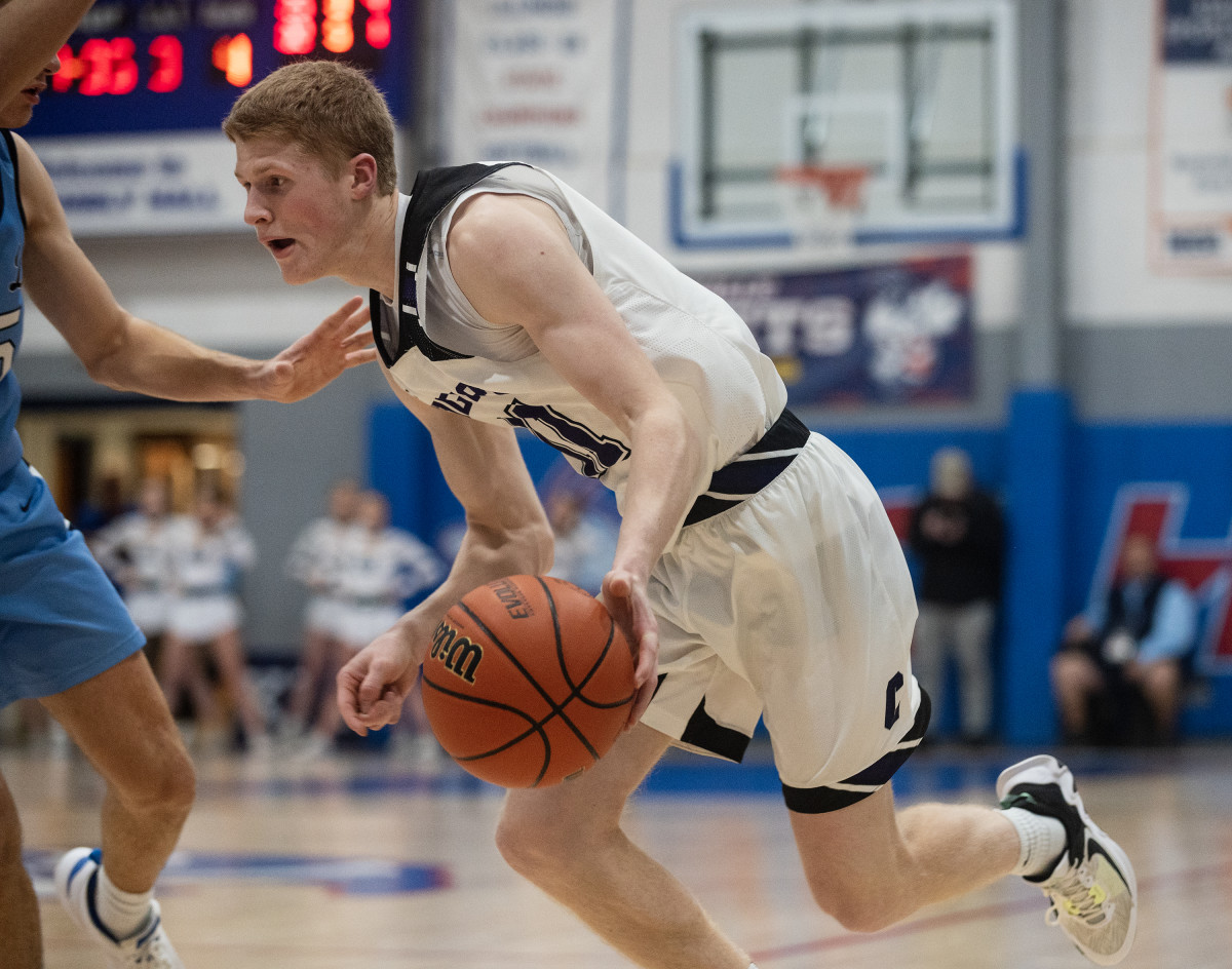 Breese Central vs Breese Mater Dei Illinois boys basketball February 23 2023 Paul Halfacre 15655